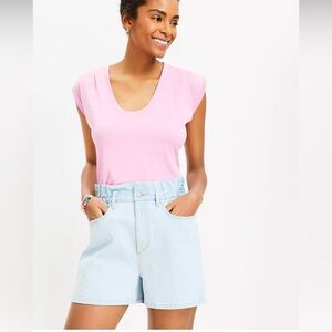 NWT Loft High Rise Denim Shorts Size 30/10